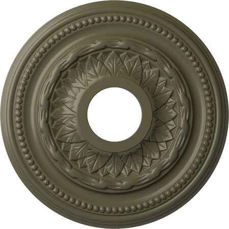 Ekena Millwork Galway Ceiling Medallion (Fits Canopies up to 3 1/4"), 15 3/4"OD x 3 1/4"ID x 1"P, Painted Turtle CM15GAPTF